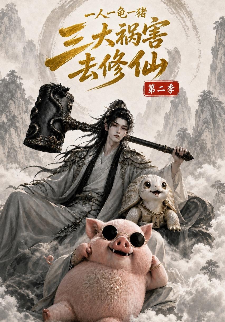 一人一龟一猪，三大祸害去修仙第二季封面