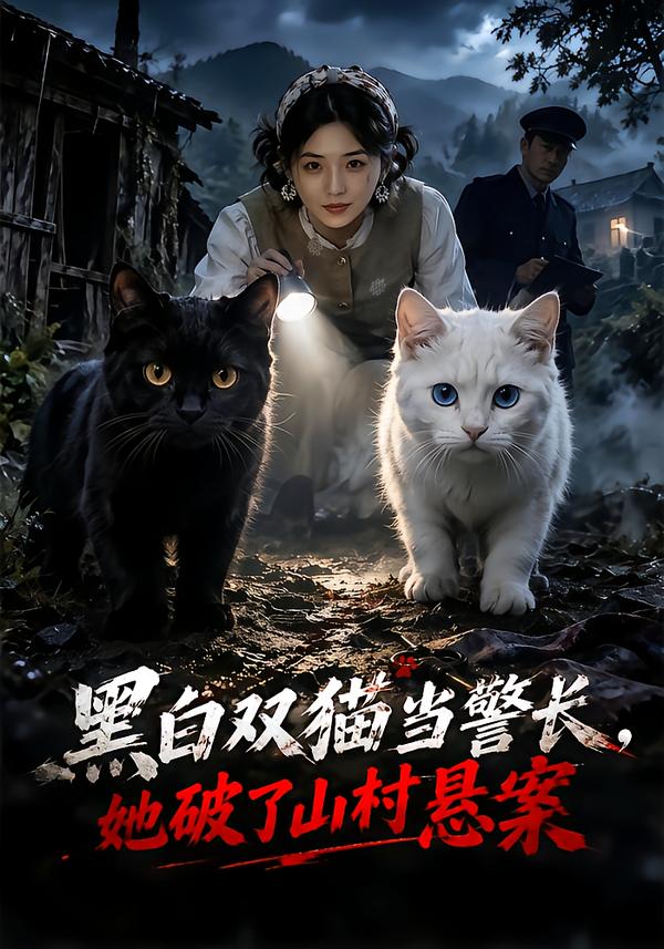 黑白双猫当警长，她破了山村悬案封面