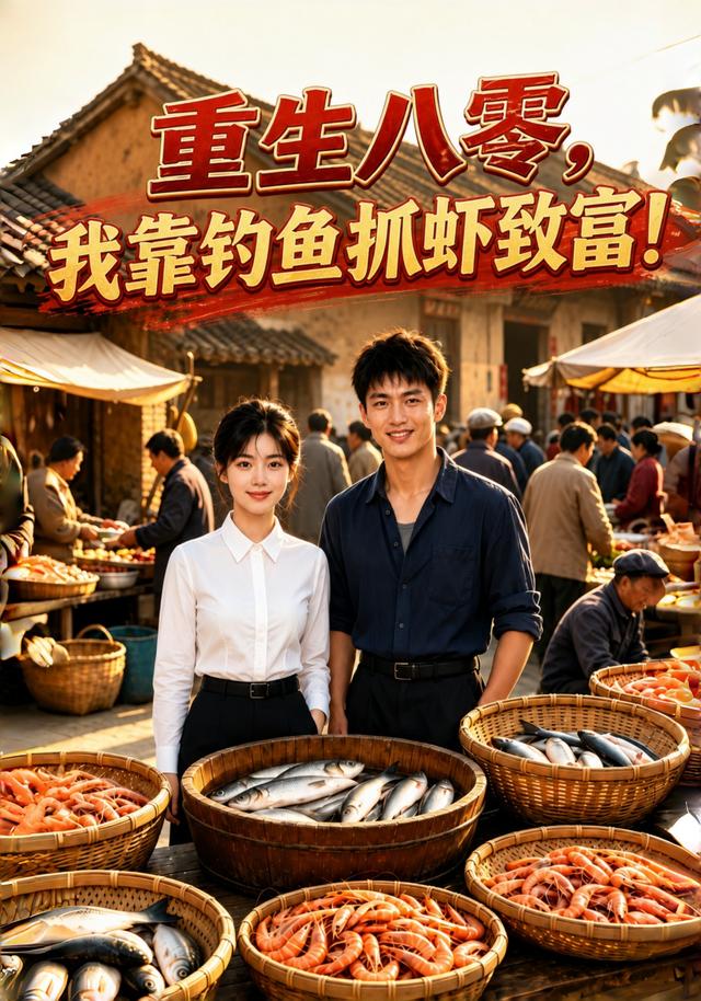 重生八零，我靠钓鱼抓虾致富封面