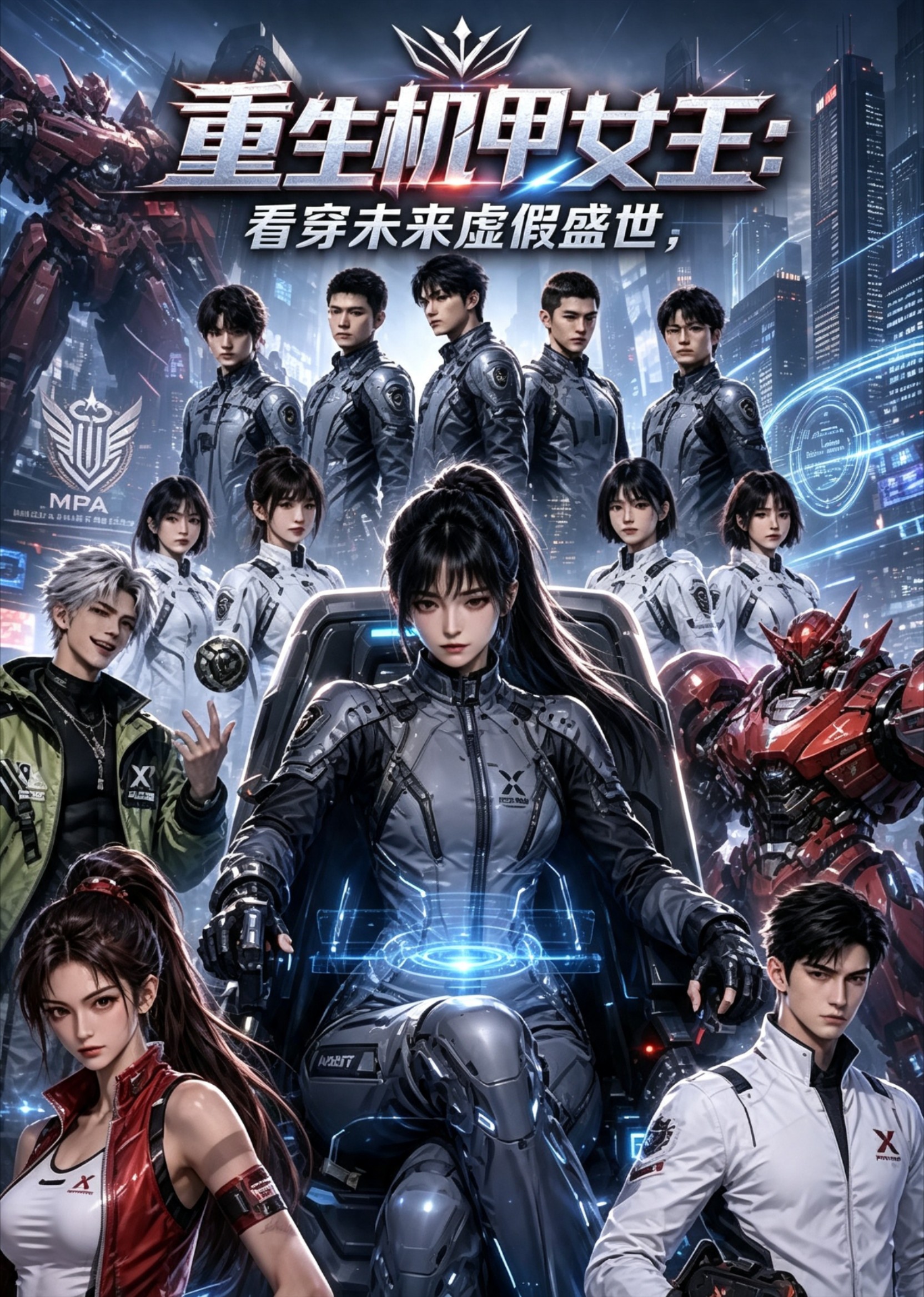 重生机甲女王，看穿未来虚假盛世封面