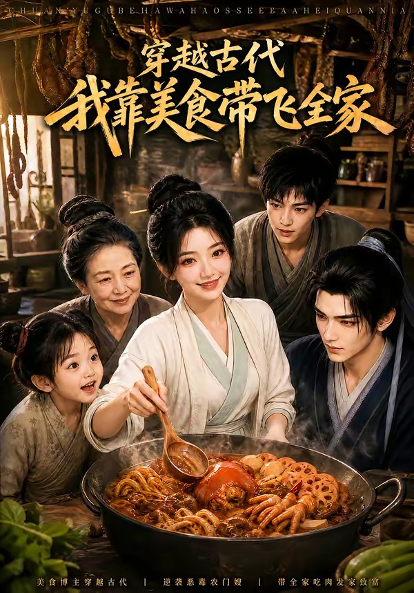 穿越古代，我靠美食带飞全家封面