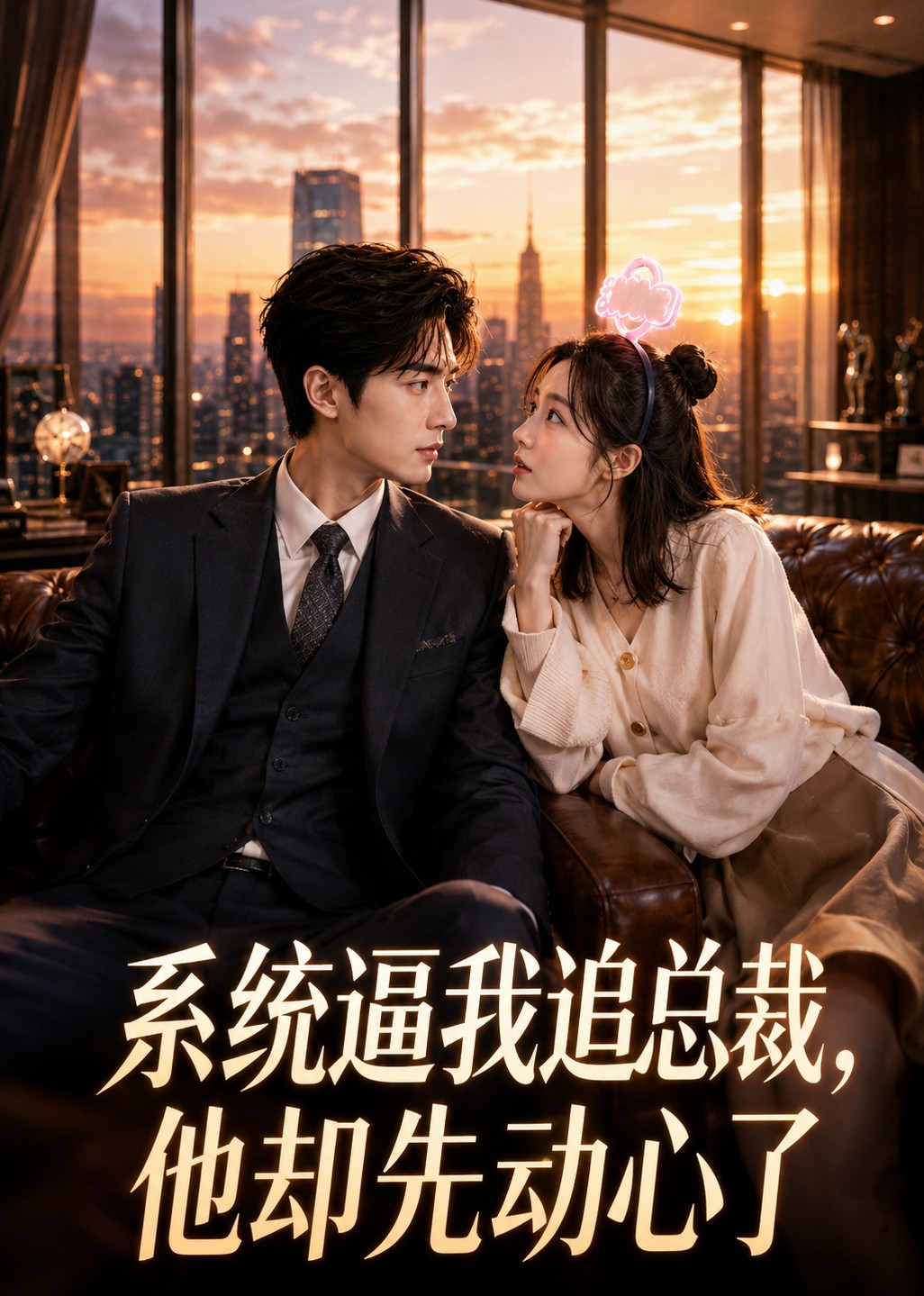 系统逼我追总裁，他却先动心了封面