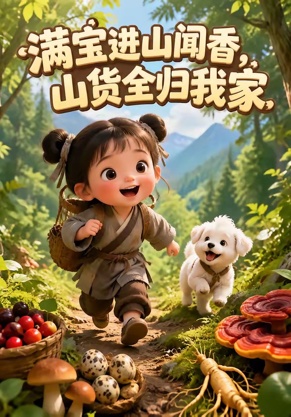 满宝进山闻香，山货全归我家封面