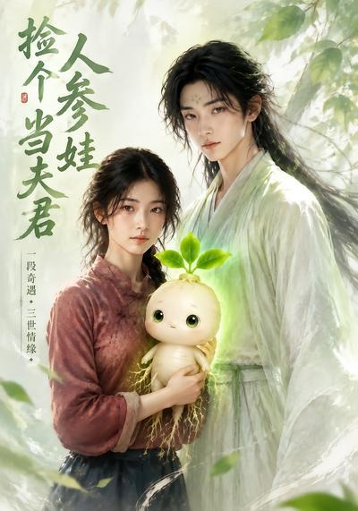 捡个人参娃当夫君封面