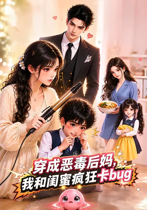穿成恶毒后妈，我和闺蜜疯狂卡bug封面