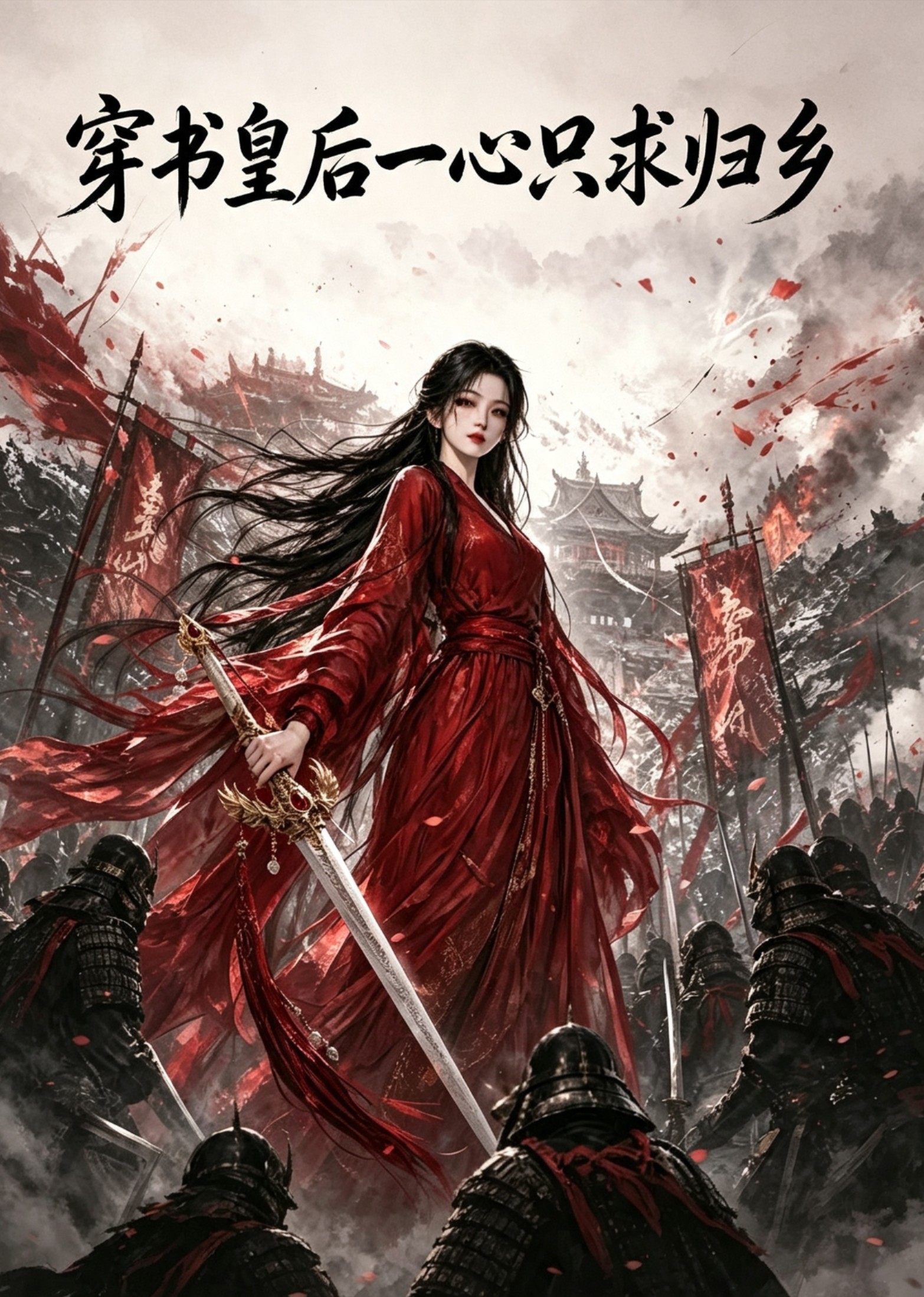 穿书皇后一心只求归乡封面