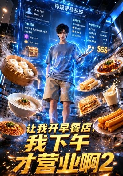 让我开早餐店，我下午才营业啊2封面
