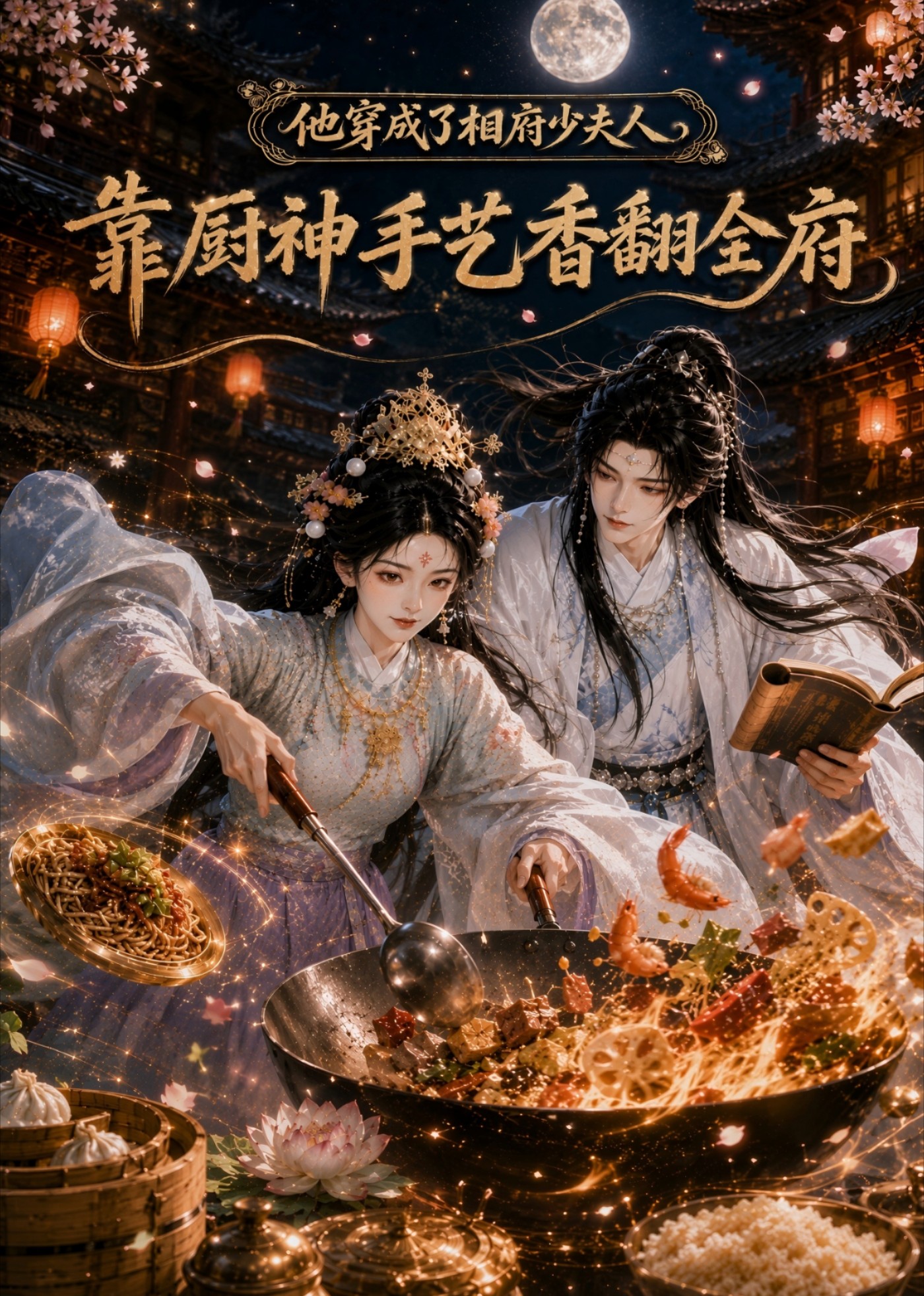 他穿成了相府少夫人，靠厨神手艺香翻全府封面