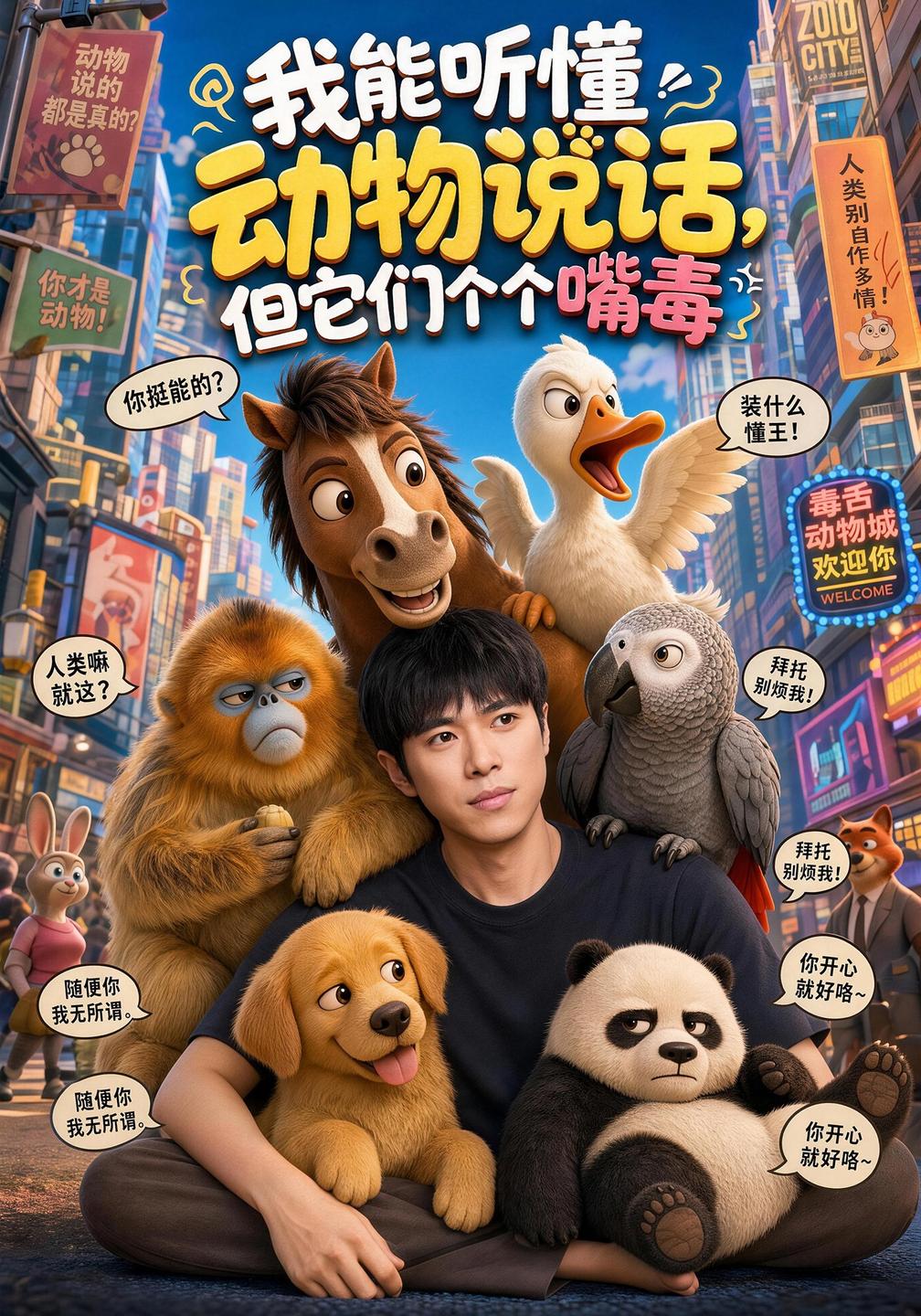 我能听懂动物说话，但它们个个嘴毒封面