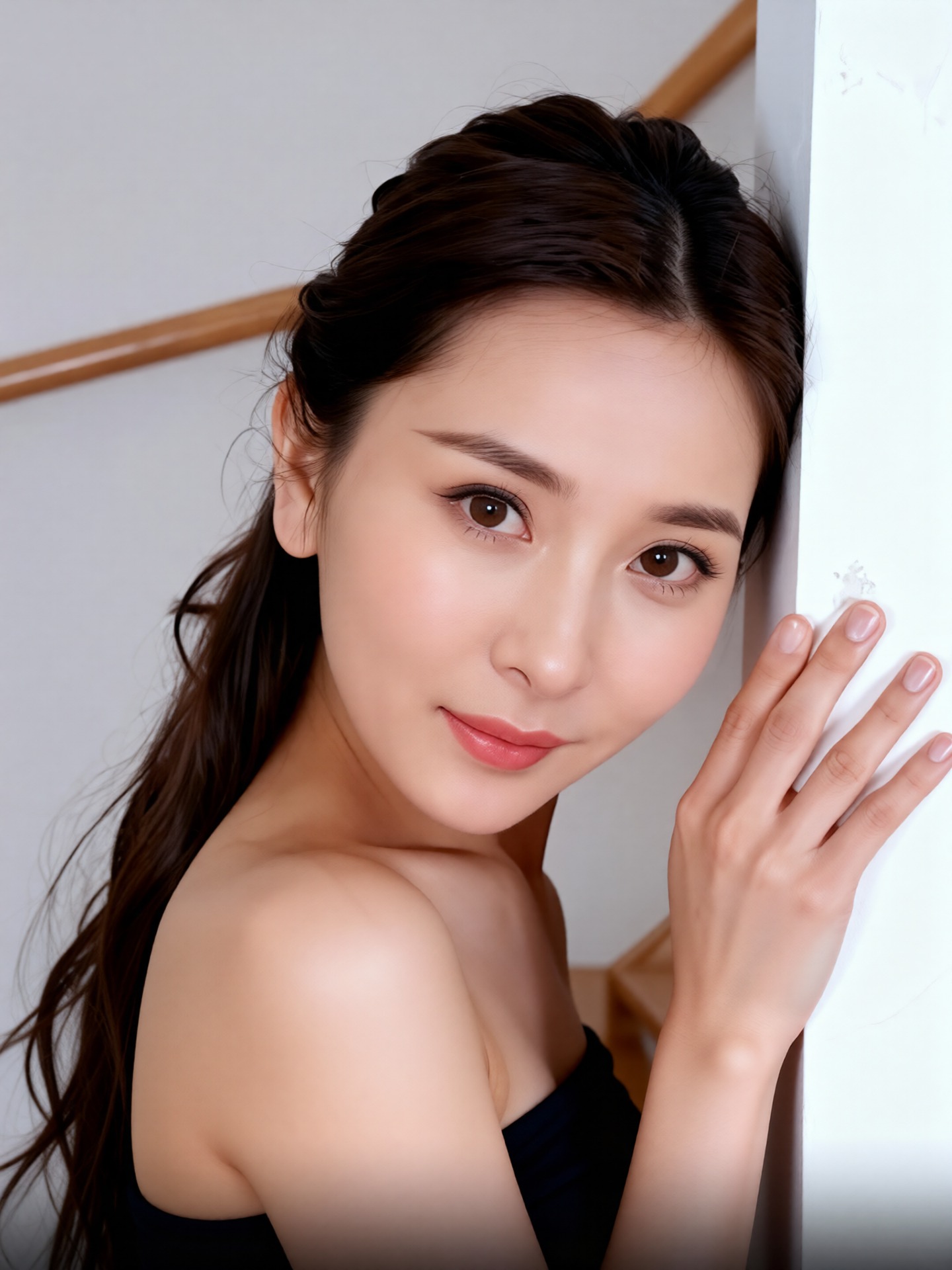 AI换脸 杨幂 家居性感少妇封面