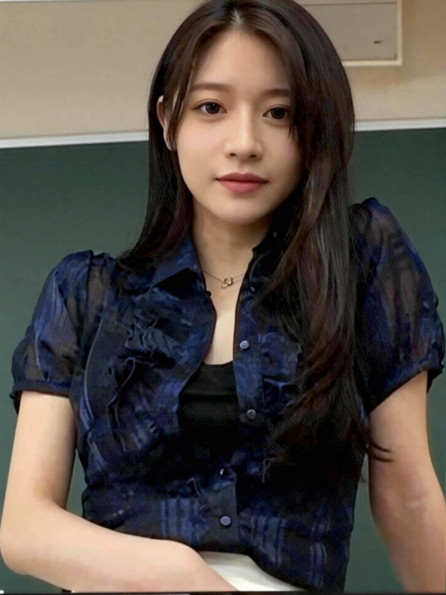 AI换脸 网红花碎花全程穿着丝袜 强上被射封面