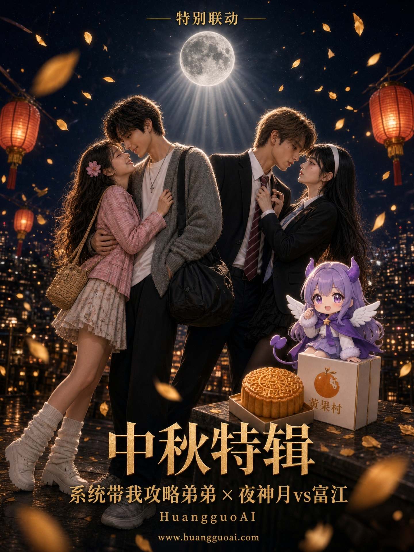 系统带我攻略弟弟X夜神月vs富江 中秋特辑封面