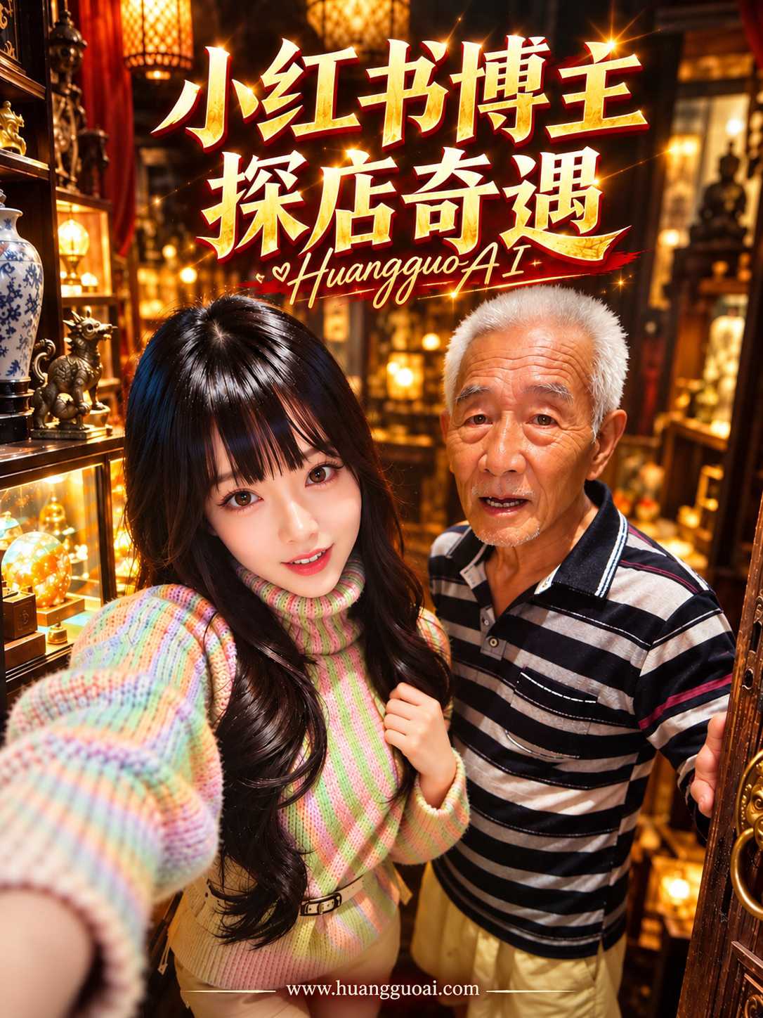 小红书博主探店奇遇记封面